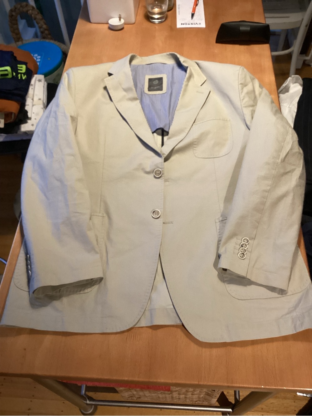 Light Beige Summer Weight Blazer Jacket